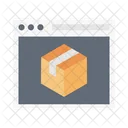 Delivery Online Webpage Icon