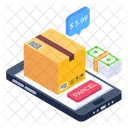 Online Shipment Online Parcel Online Order Icon