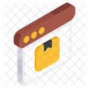 Online Parcel Online Package Online Delivery Icon