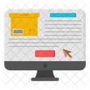 Online parcel  Icon