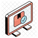 Online Parcel Online Package Online Delivery Icon