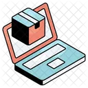 Online Parcel Online Package Online Delivery Icon