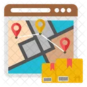Online Parcel Online Package Online Delivery Icon