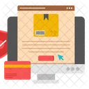 Online Parcel Online Package Online Delivery Icon