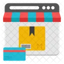 Online Parcel Online Package Online Delivery Icon