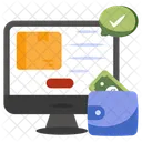 Online Parcel Online Package Online Delivery Icon