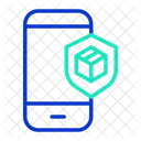 Mobile Application Online Parcel Security Icon