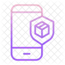Mobile Application Online Parcel Security Icon