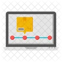 Online Parcels Online Package Online Delivery Icon