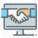 Online-Partnerschaft  Symbol