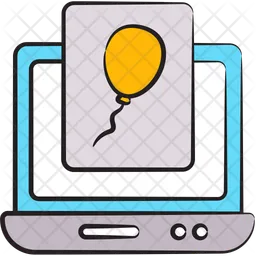 Online party invitation  Icon