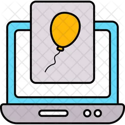 Online party invitation  Icon