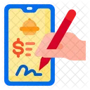 Pay Delivery Mobile Icon