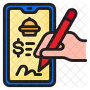 Pay Delivery Mobile Icon