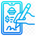 Pay Delivery Mobile Icon