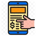 Online Pay Online Payment Online Payment Receipt Icon