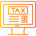 Online Pay Tax  Icon
