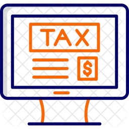 Online Pay Tax  Icon