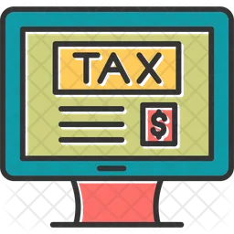 Online Pay Tax  Icon