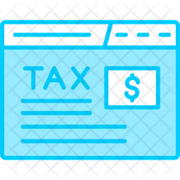 Online Pay Tax  Icon