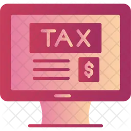 Online Pay Tax  Icon