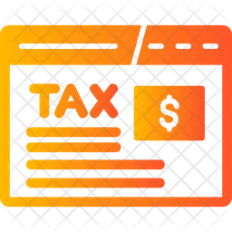 Online Pay Tax  Icon