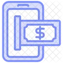 Online Payment Duotone Line Icon Icon