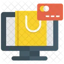 온라인 쇼핑 전자상거래 온라인 구매 아이콘