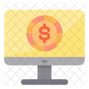 Online Payment Coins Online Payment Net Banking Icon