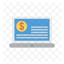 Pay Online Laptop Icon
