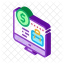 Computer Paid Work Icon