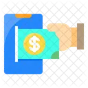 Smartphone Money Online Icon