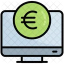Online Payment Computer Currency Icon