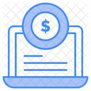 Online Payment Online Banking Laptop Icon