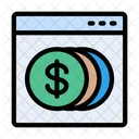 Online Payment Webpage Dollar Icon