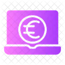 Online Payment Euro Digital Currency Icon