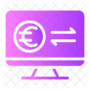 Online Payment Euro Earning Icon