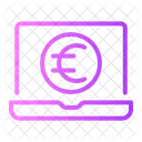 Online Payment Euro Digital Currency Icon