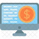 Online Payment Banking Computer Icon