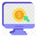 Online Payment Pay Per Click Business And Finance Icon
