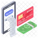 Online Receipt Online Payment Bill Online Invoice Icon