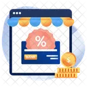 Online Payment Discount  Icon