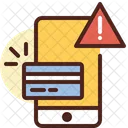 Online Payment Error Card Card Payment Warning Icon