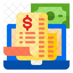 Online Payment Receipt  Icon