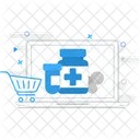 Online Pharmacy Prescription Pills Icon