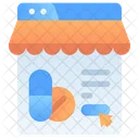 Online Pharmacy Online Store Shopping Icon