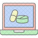 Online Pharmacy Lineal Color Icon Icon