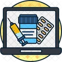 Online Pharmacy Medication Prescription Icon