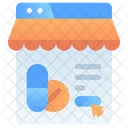 Online Pharmacy Online Store Shopping Icône