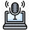 Online Podcast Podcast Signal Broadcasting Icon